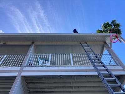 Seamless aluminum gutter install in Dunedin, FL — Feb 2025