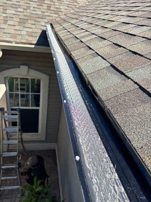 Seamless aluminum gutter install in Brandon, FL — Sep 2025