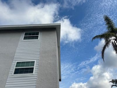 Seamless aluminum gutter install in Dunedin, FL — Feb 2025