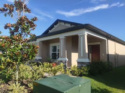Seamless aluminum gutter install in Wesley Chapel, FL — Aug 2025