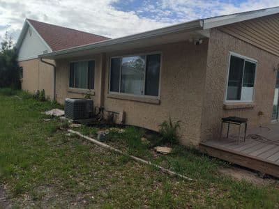 Seamless aluminum gutter install in Lutz, FL — May 2026